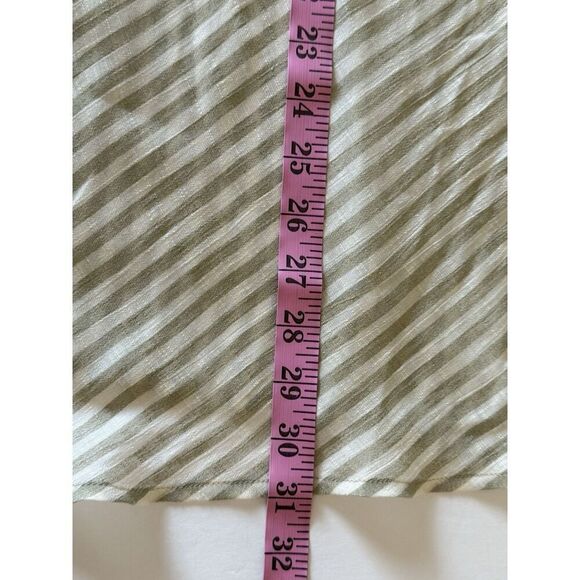 Catherines 3X Blouse Top Neutral Coastal Beige Beach Popover Tunic Lightweight - Picture 13 of 16